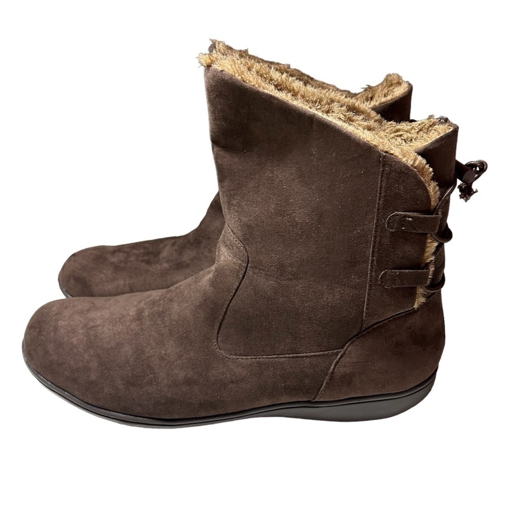 Soft Style Jazzy Winter Comfort Boots, Women's Size 12M Dark Brown